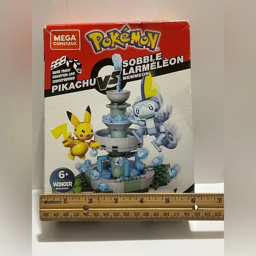 Mega Construx Pokemon Pikachu vs. Sobble Set-Distressed packaging-124 pcs